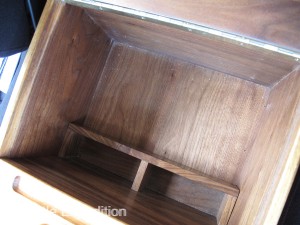 Center console and other storage compartments were emptied.