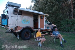 Camping at the Restaurant Playa Merón was still free. The grassy field just up the beach was only 5 Euros a night and offered more space.