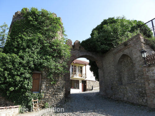 Driving through this old arch would have been a shortcut back to the main highway but after great discussion, Monika decided it was too narrow. I said, “Fold the mirrors in, we only need an inch on each side”
