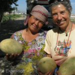 This region was famous for its melons and there were plenty of roadside stands to tempt us. Everyone welcomed us.