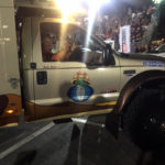 Monika was taking pictures of the crowd lined up behind the guard rails at SEMA Ignited while our Spanish friend Andres Gomez and many others snapped photos of The Turtle V.