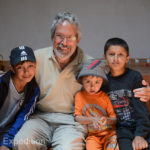 Sheroz (far right) and his cousins posed for a photo with Gary.