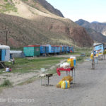 Locals were selling mountain honey and what we think were balls of dried cheese curd, a popular snack.