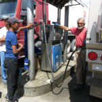 With only one pump, we waited for half an hour before we could take our turn.
