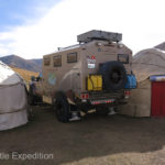 We parked our yurt next to the others for comparison.