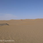 Gary walked quite far in this soft sand to take more photos.