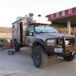 A friendly gas station in the middle of the desert was unexpected and a good place to camp for the night.