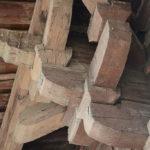 Using an ancient system of Dougong, interlocking parts are joined. No nails were used!