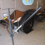 When the extension bar is used with a Hi Lift Jack it adds two feet of additional lifting height, and it keep the jack from tipping into the side of the camper or the front of the truck.