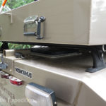 With the storage box mounted, we are still able to open the rear Fan-Tastic vent for air circulation.