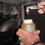 Amsoil is on tap from a 14-gallon reservoir built into the camper behind the wheel well.