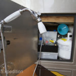 The compartment for our two Manchester LP tanks was measured to fit parts and repair boxes with no space lost.