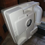 All waste is completely sealed inside the lower tank of the Porta Potti.