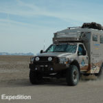 Racing across a dry lakebed was exciting but watch for soft spots!