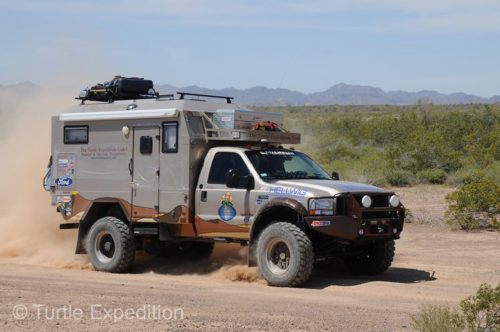 Sections of the Devil's Highway along the Arizona/Mexican border were fast and dusty.